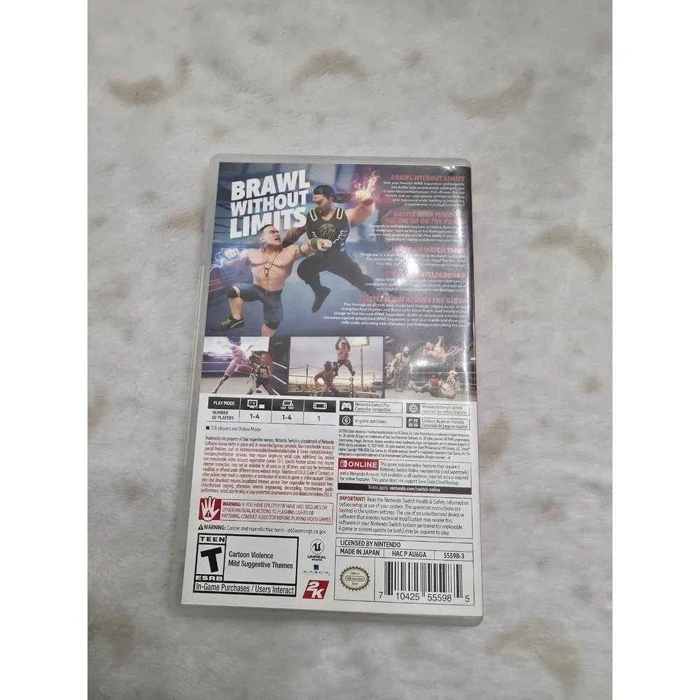 WWE 2K Battlegrounds Nintendo Switch Video Game Wrestling Arcade 2K Games
